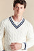 Cricket Jumper Model Photo Front Closeup | Bown of London